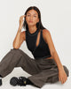 image de Min Cutout Crop Top in Black