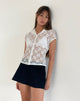 Image de Mirah Lace Top in White