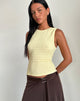 Image de Mohala Top in Bubble Knit Soft Yellow