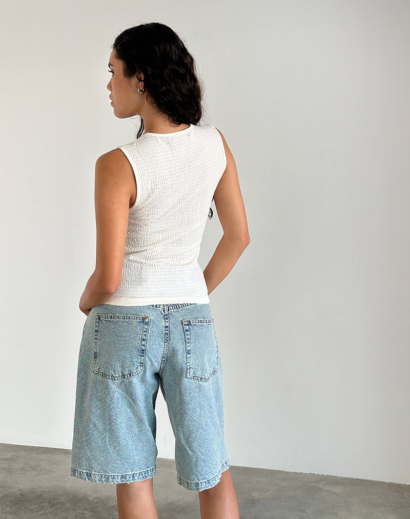 Image de Mohala Top in Crinkle Ivory