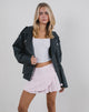 Image de la mini-jupe enveloppante Monana, rose clair