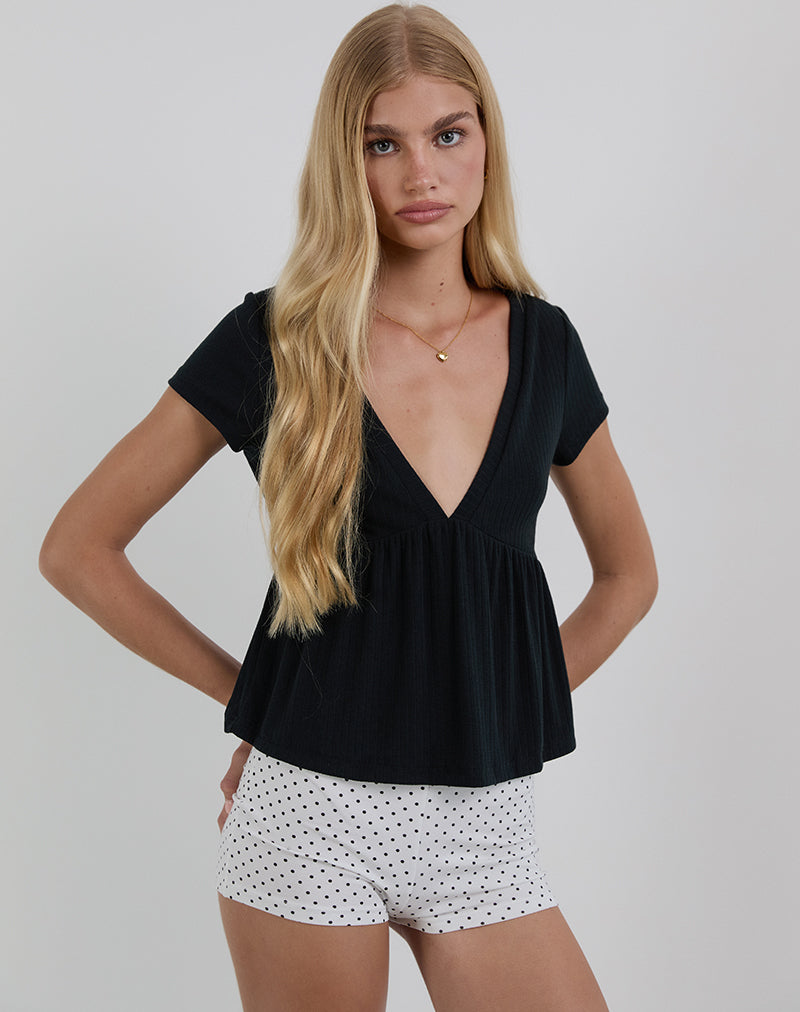 Image de Eunia Short in Micro Polka White