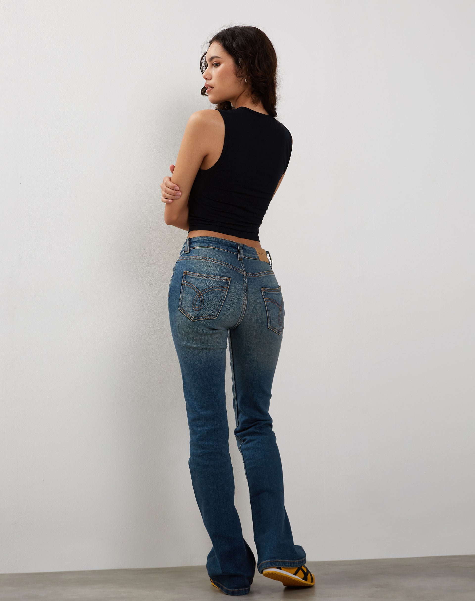 Image de Monlo Vest Top in Lycra Black