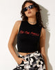 Image de Monlo Vest Top in Black For The Thrills