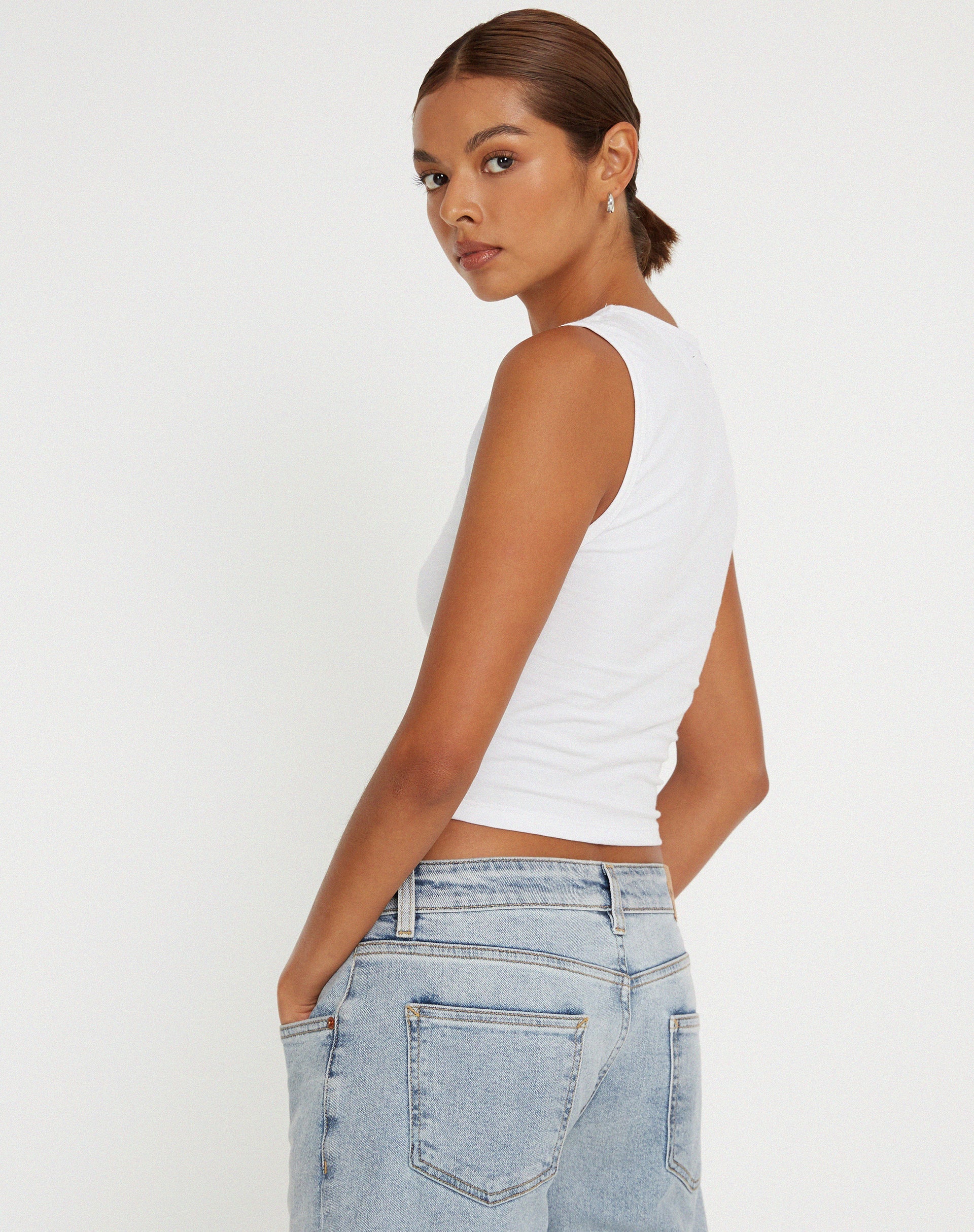 image de Monlo Vest Top in White