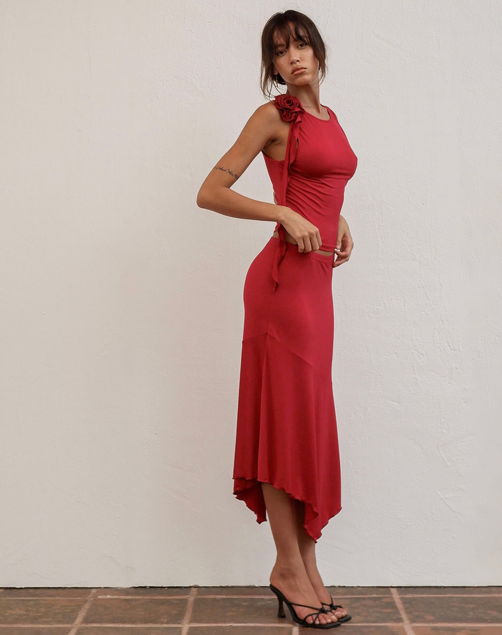 Image de Morena Rosette Top in Red