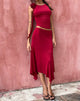 Image de Cinta Low Rise Midi Skirt in Red