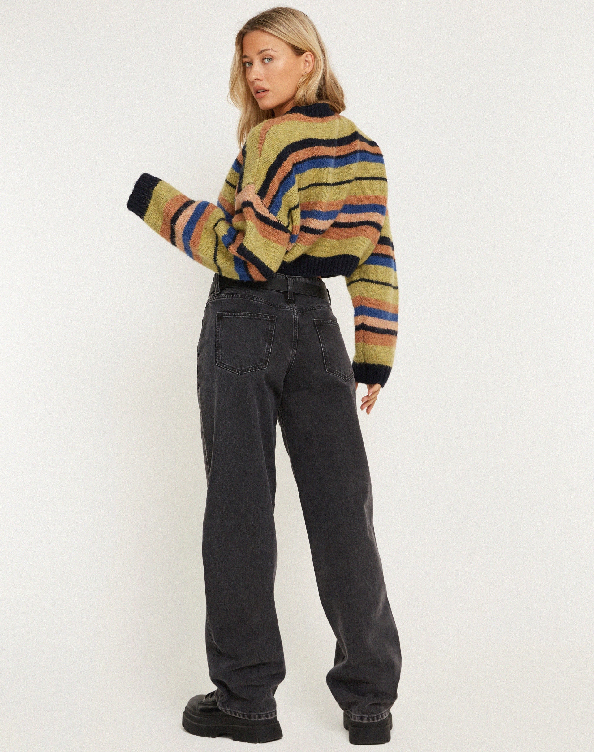 Image de Munella Pull en maille à rayures mixtes