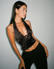 Image de Mutsuki Halterneck Top in Satin Black