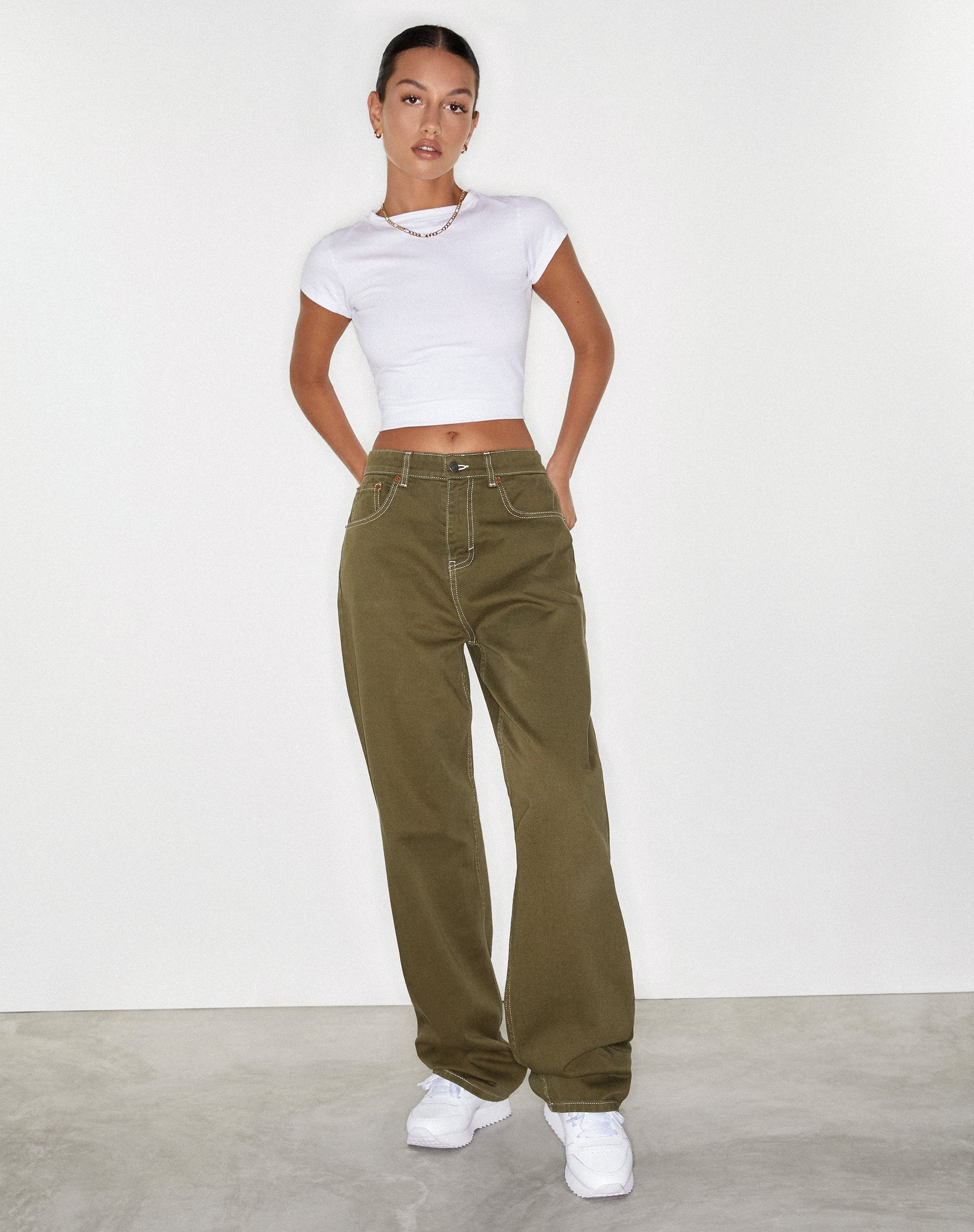 Image de Parallel Jeans en vert militaire