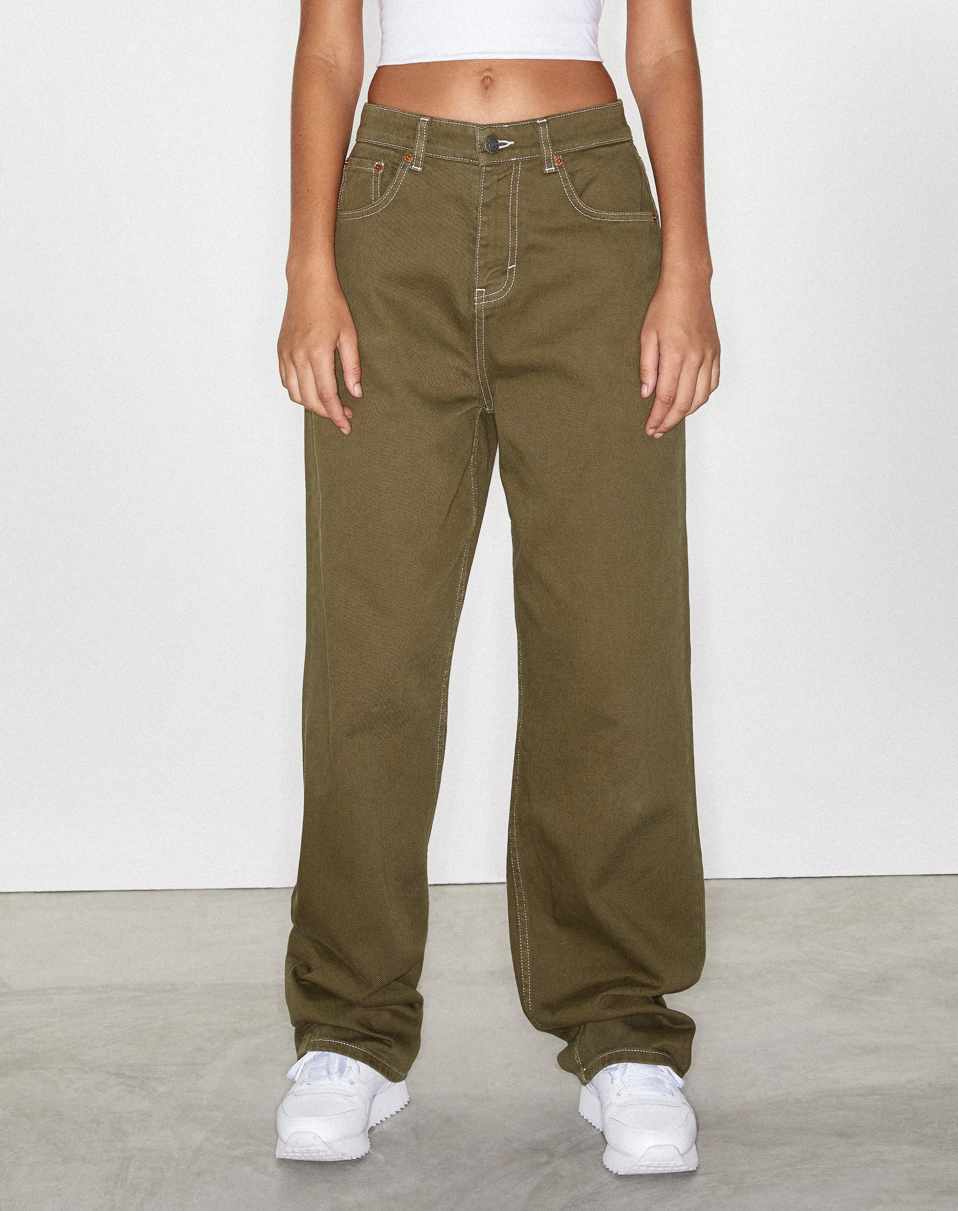 Image de Parallel Jeans en vert militaire