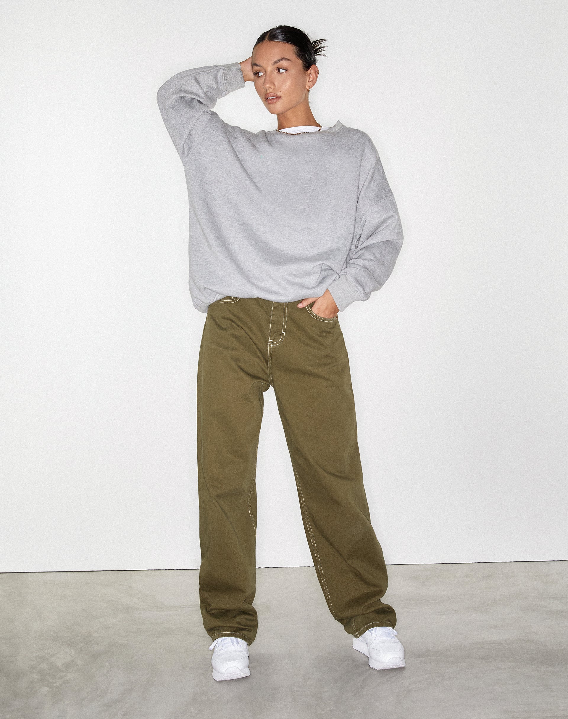 Image de Parallel Jeans en vert militaire