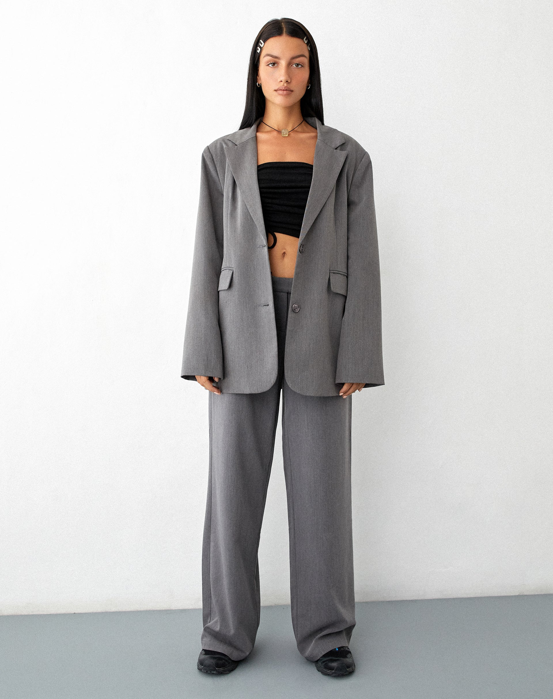 IMAGE DU Blazer Maiwa en Tailoring Charcoal