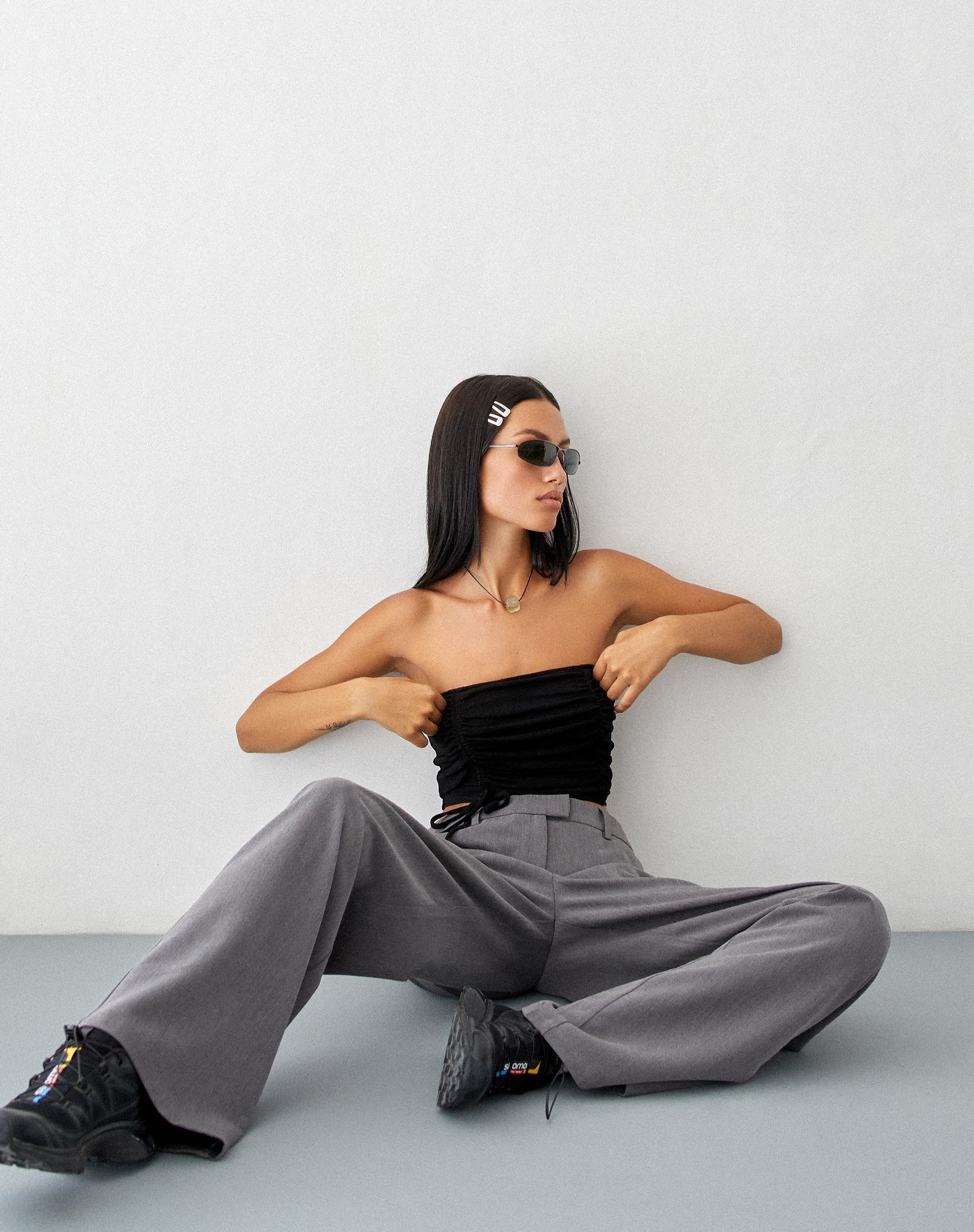 Image de MOTEL X JACQUIE Top bandeau Verena en noir