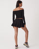 Image de MOTEL X OLIVIA NEILL Jupe plissée Casini en tailleur noir