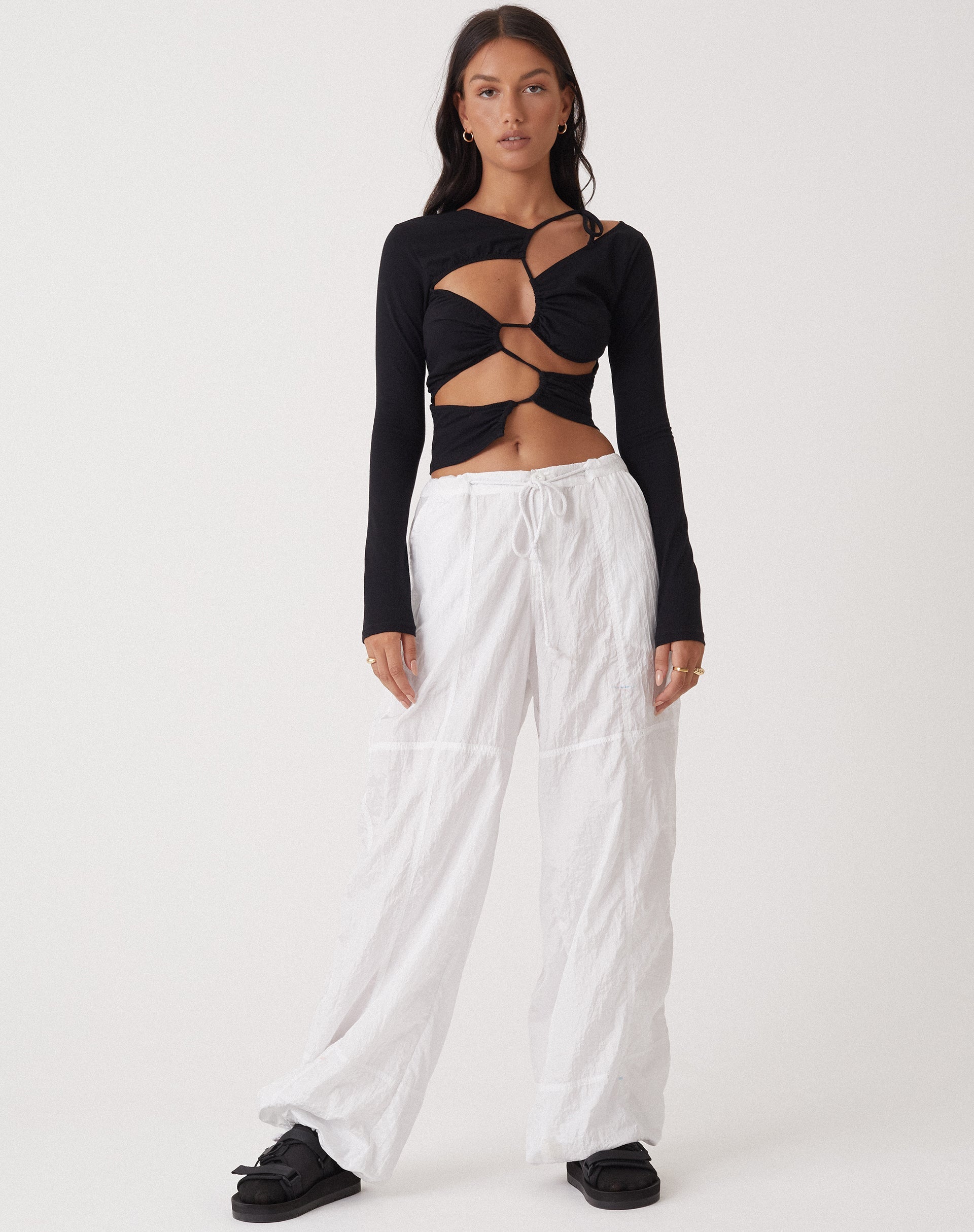 Image de MOTEL X OLIVIA NEILL Top Rajina en lycra noir
