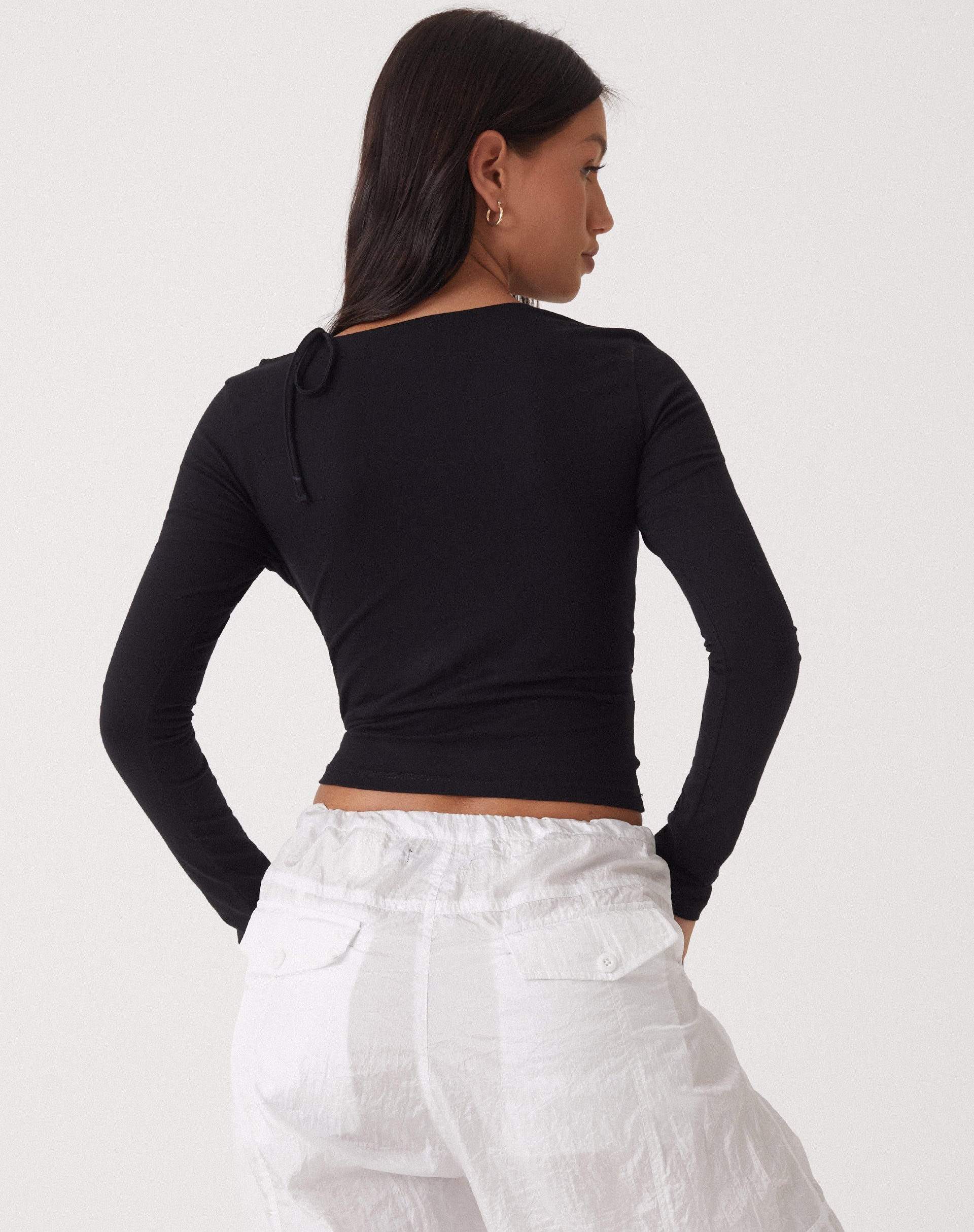 Image de MOTEL X OLIVIA NEILL Top Rajina en lycra noir