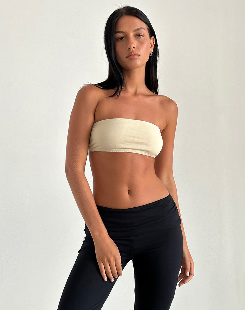 image de Nabel Micro Tube Top in Coconut Milk