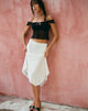 Image de Cinta Low Rise Midi Skirt in Ivory
