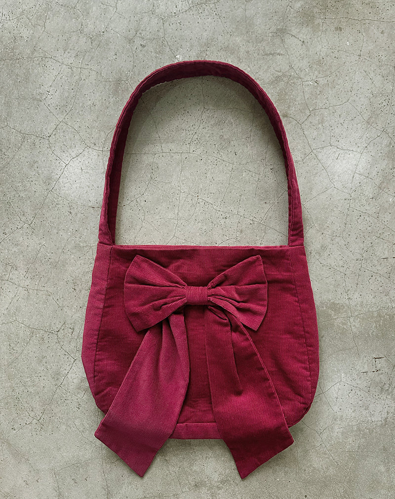 Sac Nagi en Babycord Maroon