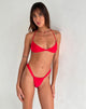 Image de la culotte de bikini Nakeela en rouge