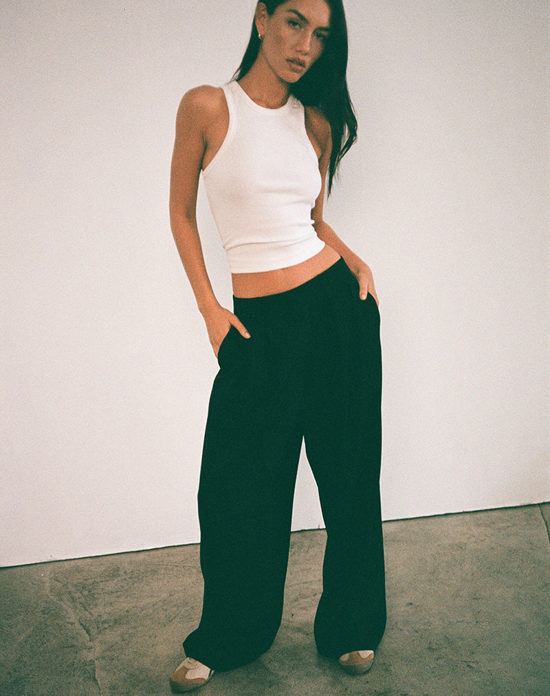 Image de Nala Pantalon à plis en Tailoring Noir