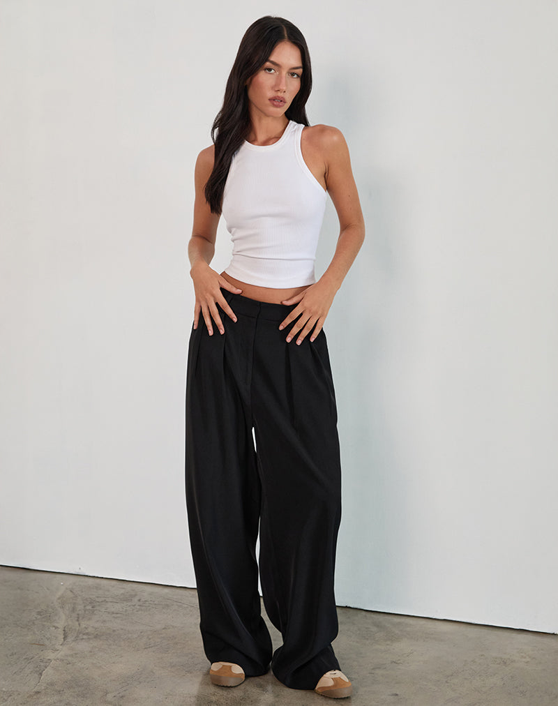 Image de Nala Pantalon à plis en Tailoring Noir