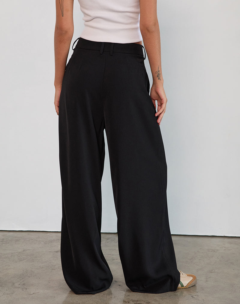 Image de Nala Pantalon à plis en Tailoring Noir