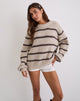 Image de Namirta Jumper in Mono Stripe Oat