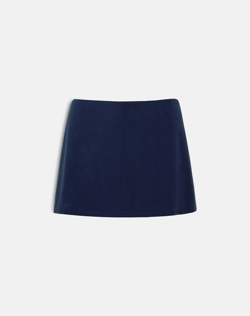 Image de Namya Mini Skort en Cupro Navy