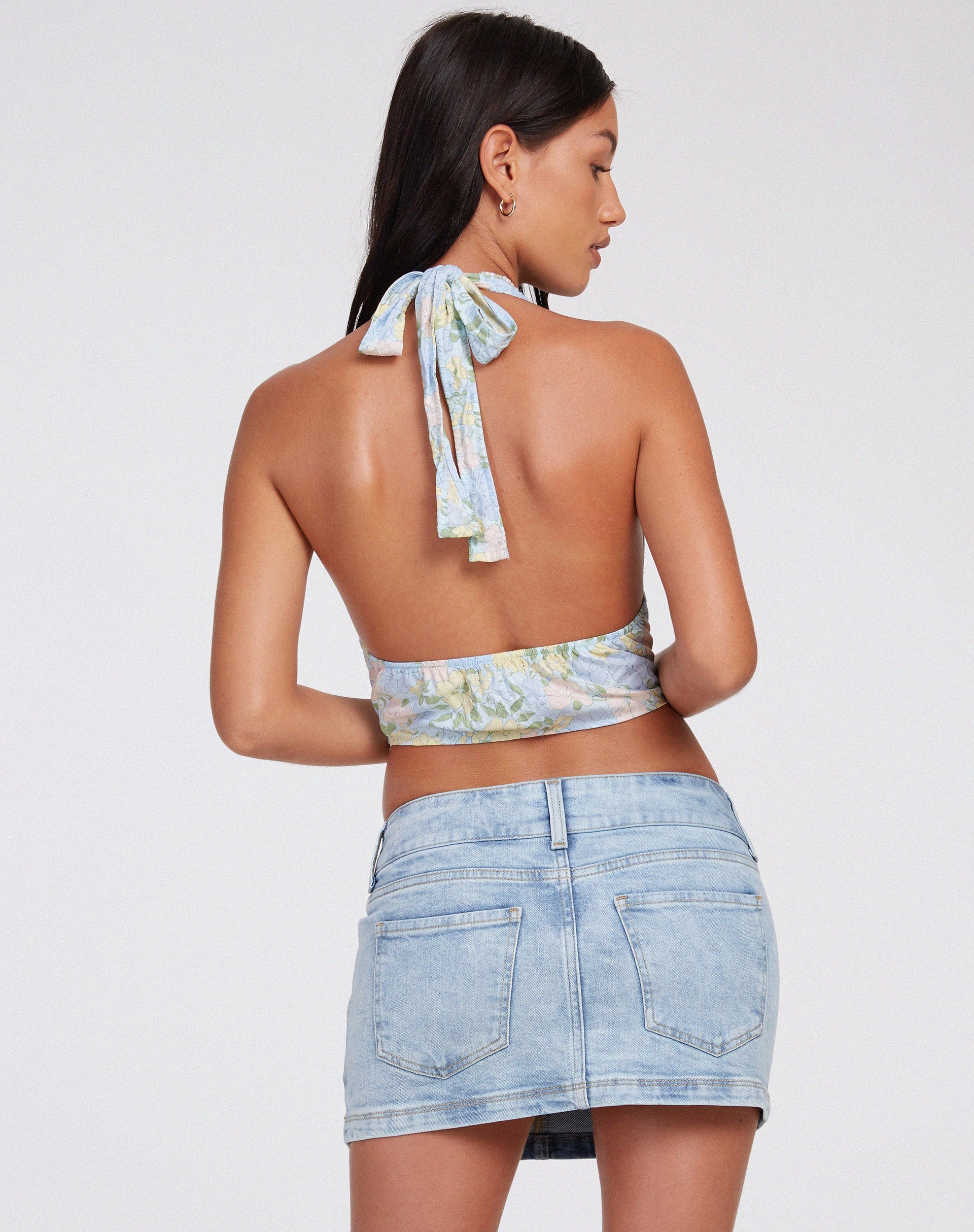 Image de Nanda Crop Top in Washed Out Pastel Floral