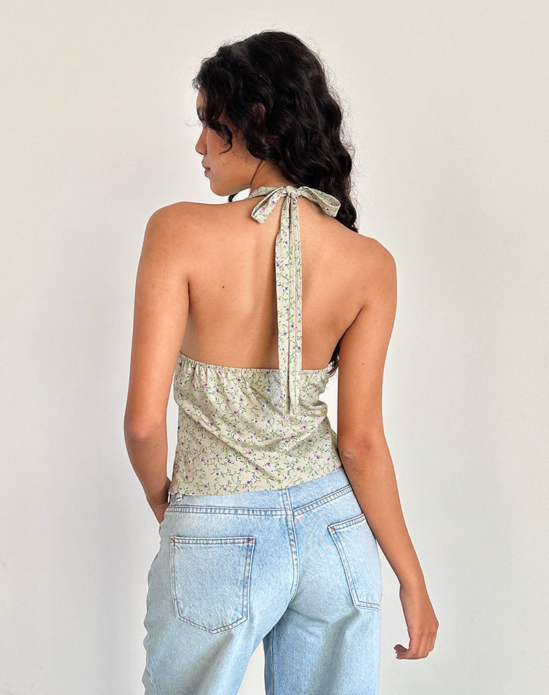Image de Nandu Halterneck Top in Parma Violet