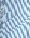 Popeline bleue à petites rayures verticales