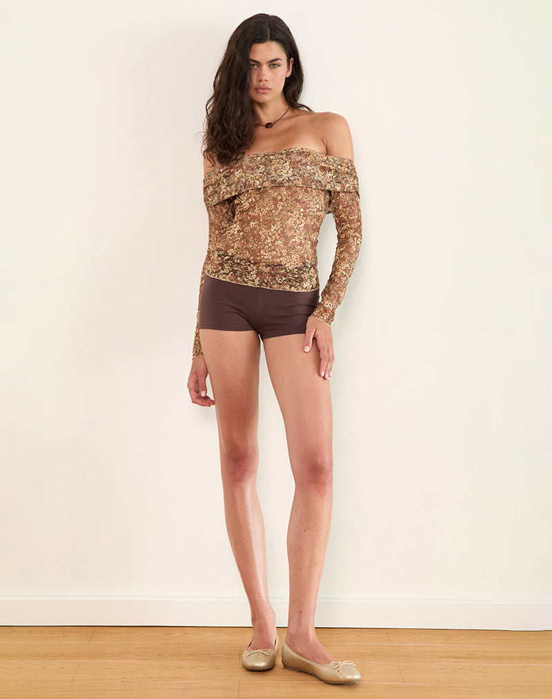 Image de Nanila Top in Cluster Floral Brown
