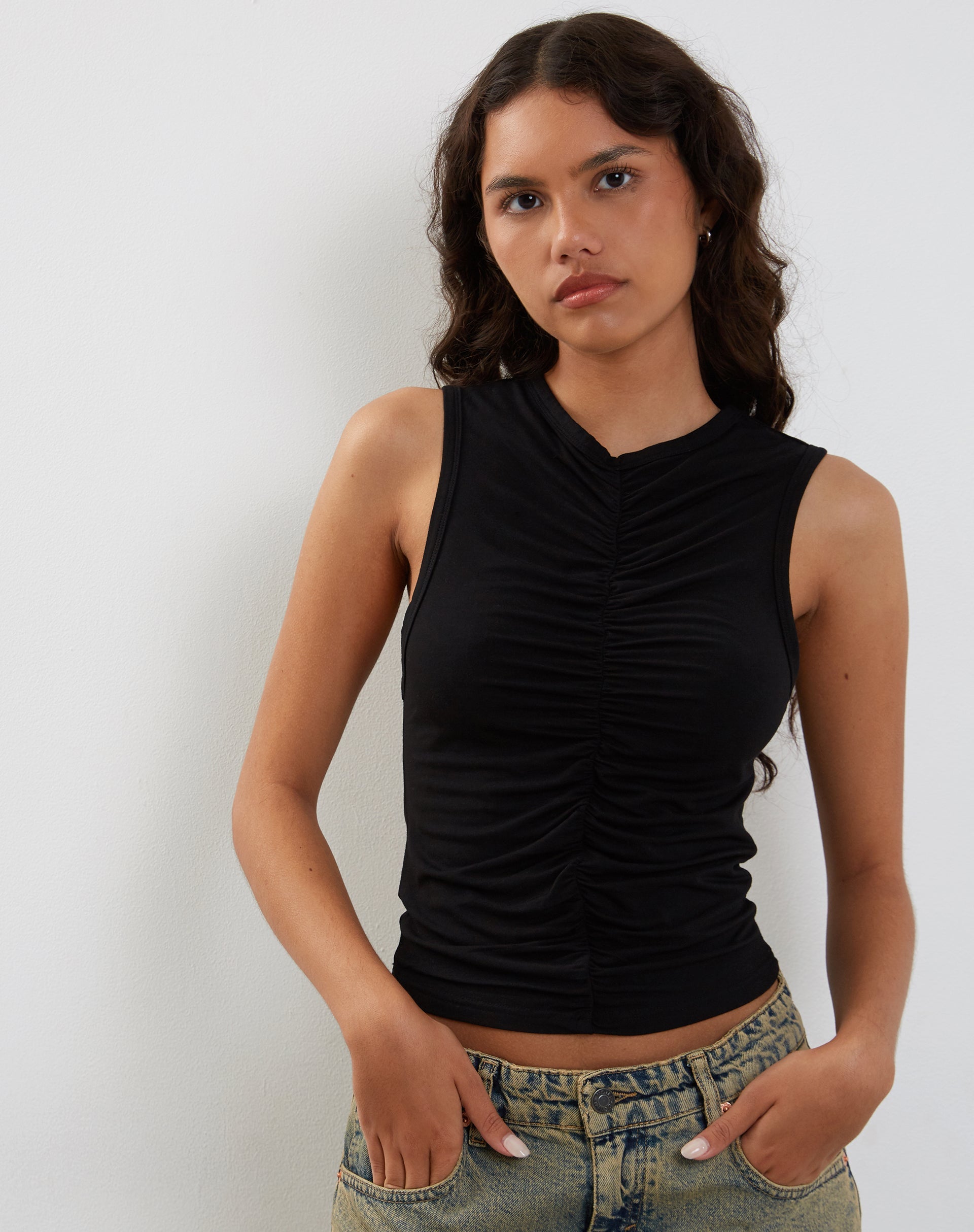 Image de Naoko Ruched Top in Black