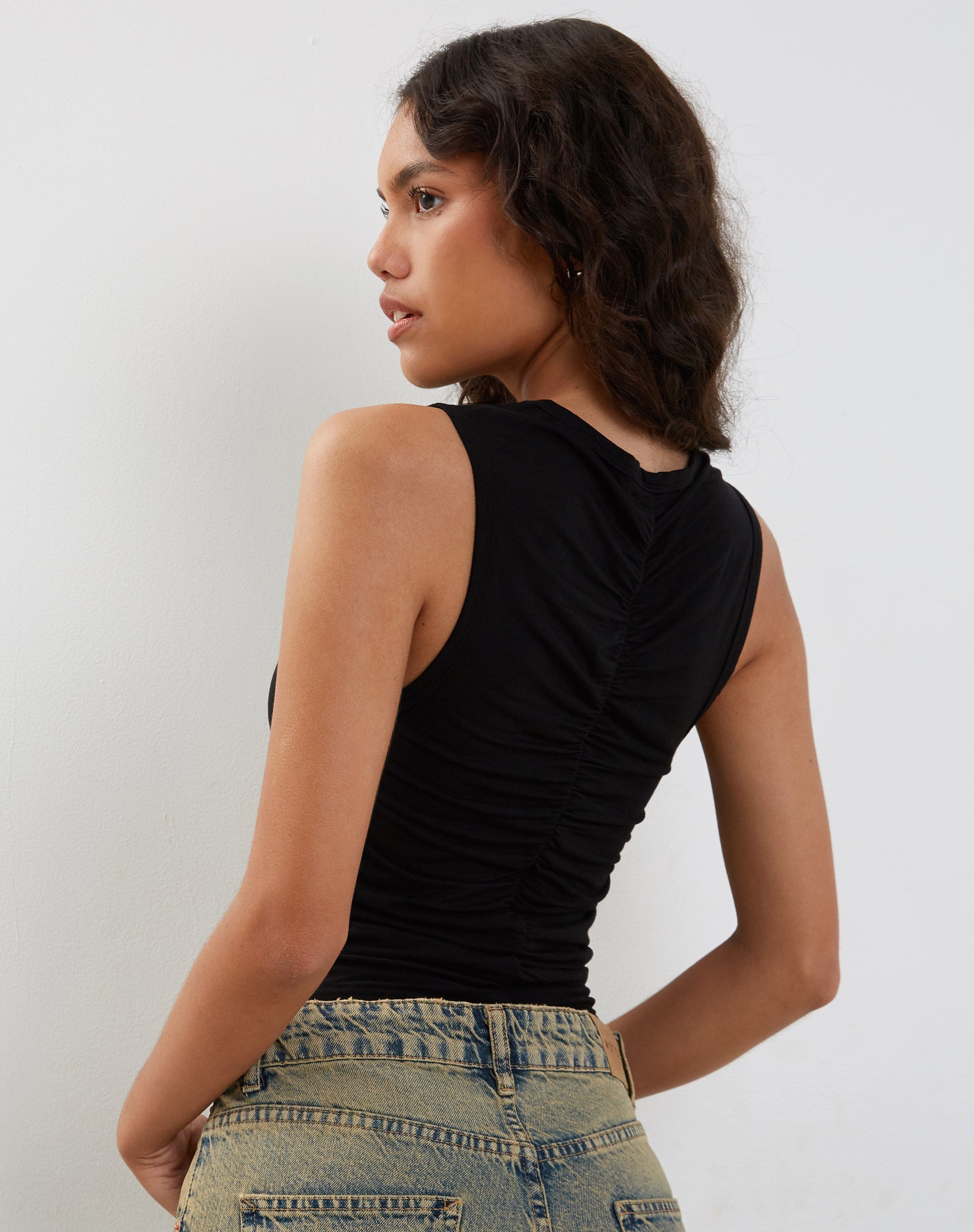 Image de Naoko Ruched Top in Black