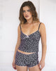 Image de Kichi Shorts in Black Micro Lips Pink