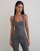 Image de Nasya Halter Top in Tailoring Charcoal