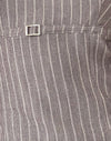  Tailleur à rayures taupe