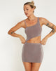 Image de Natsumi Mini robe à découpes en anthracite