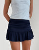 Image de la mini-jupe Nefeli en lycra Marine foncée