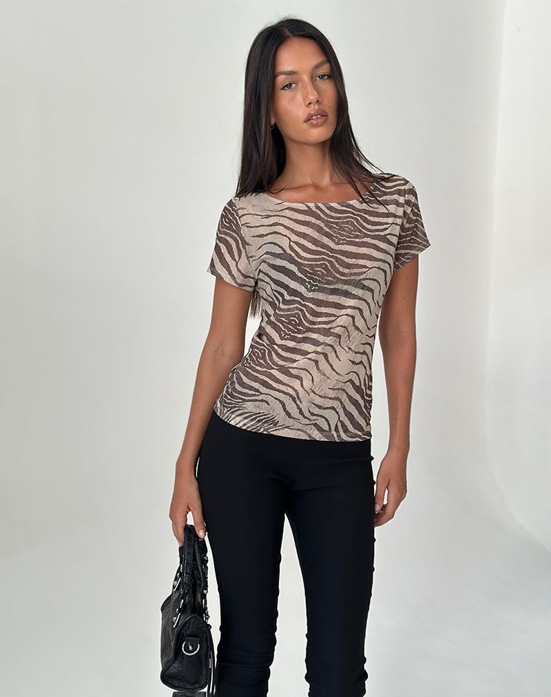 Image de Neko Top in Mesh Wild Animal Neutral