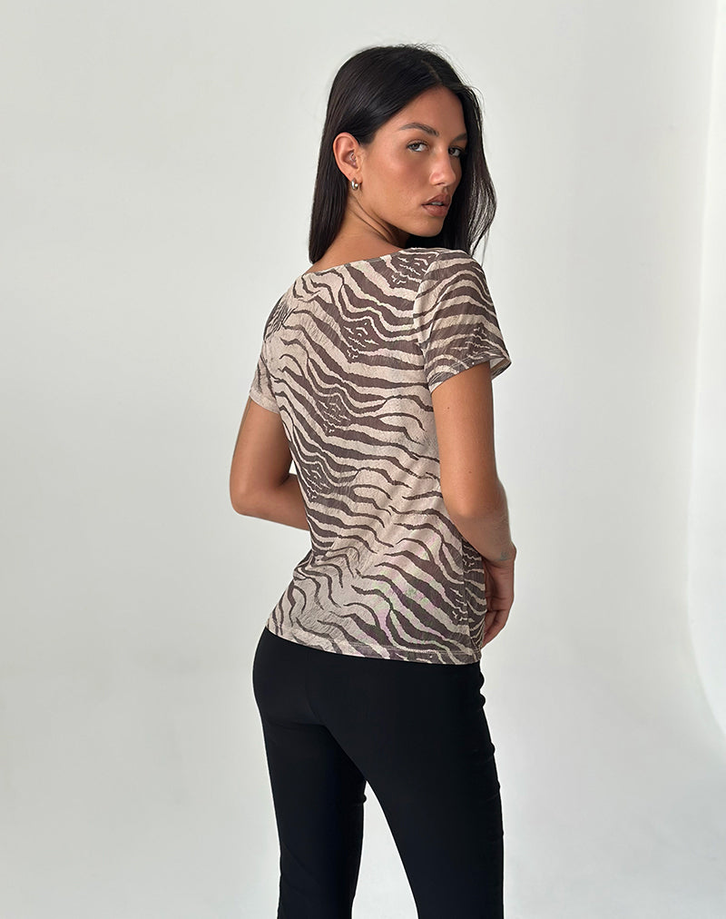 Image de Neko Top in Mesh Wild Animal Neutral