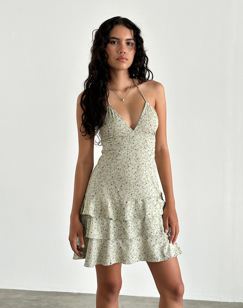 Mini robe Nenita, parme violet