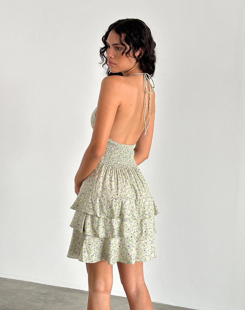 Image de la mini robe Nenita en violet de Parme