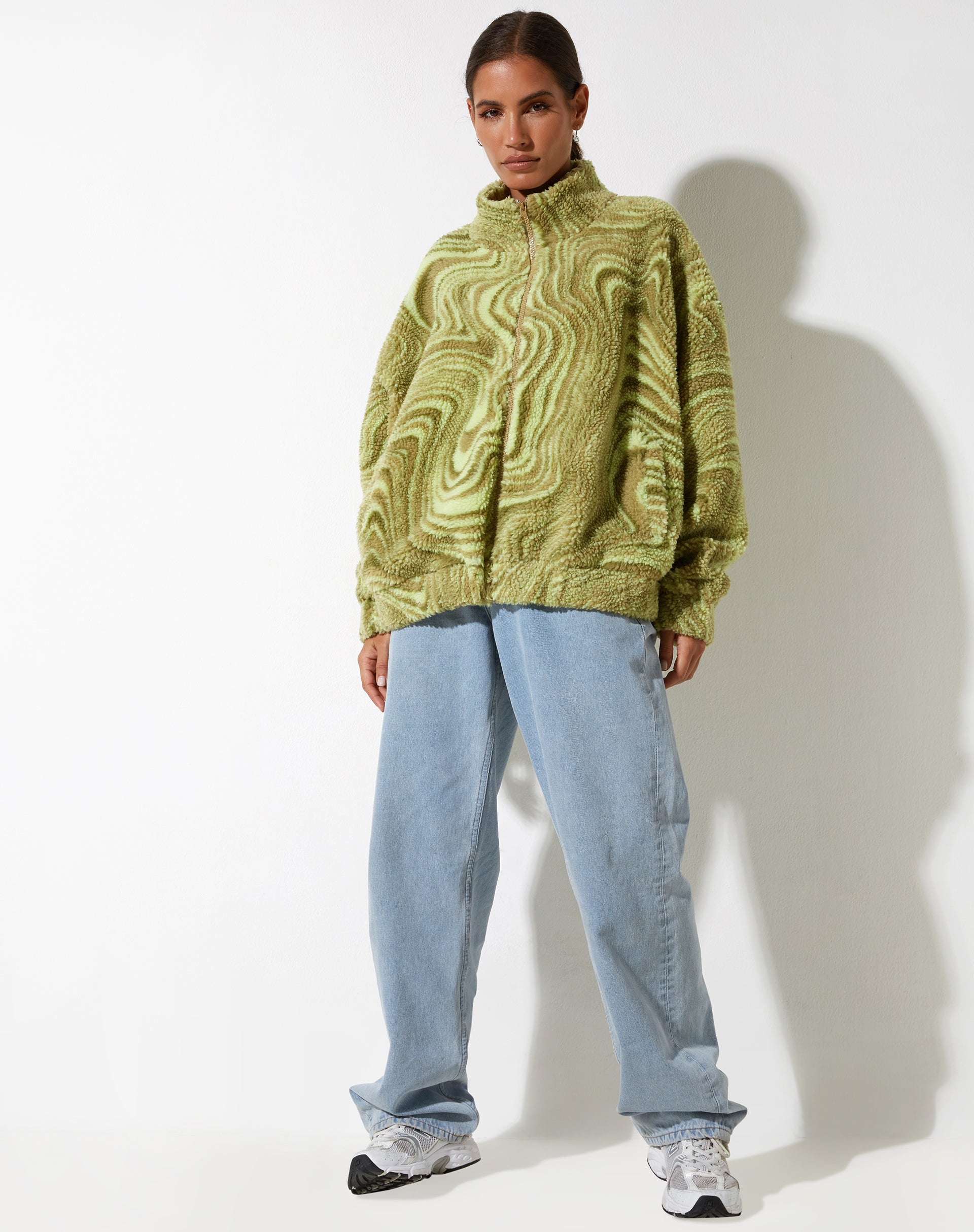 Image de la veste Nereo en vert ondulé