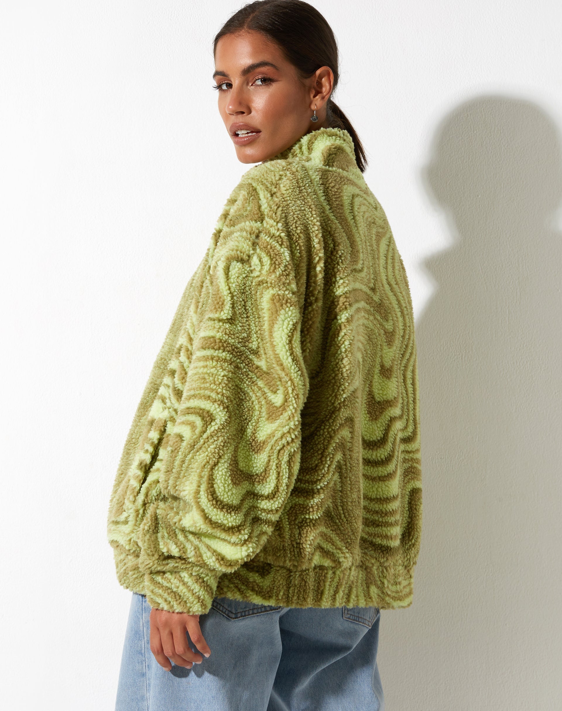 Image de la veste Nereo en vert ondulé