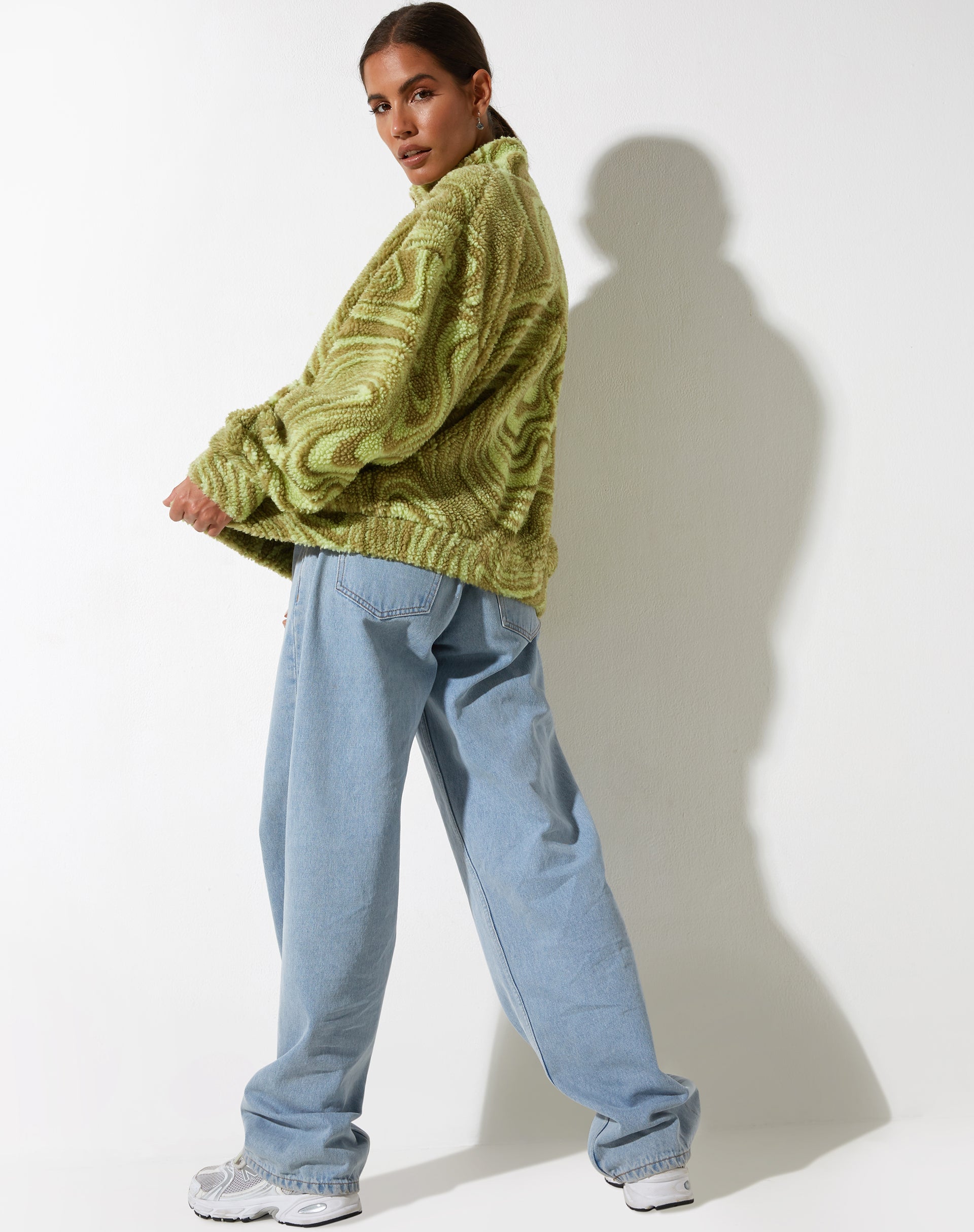 Image de la veste Nereo en vert ondulé