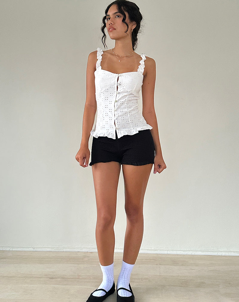 Image de Neroli Corset Top in Broderie White