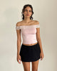 Image de Nesel Bardot Top in Slinky Baby Pink